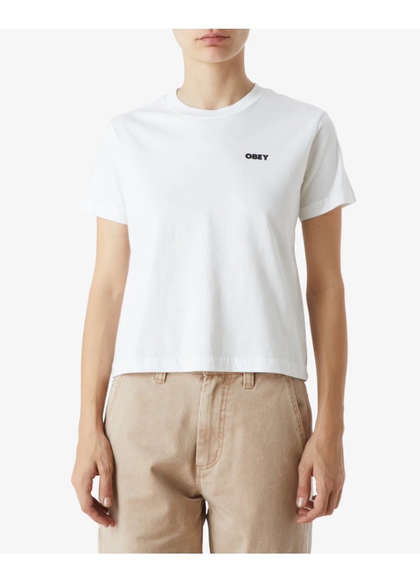 OBEY ICON WARNING KAYLIN T-SHIRT - 267792601
