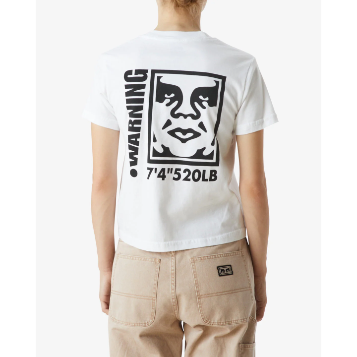 OBEY ICON WARNING KAYLIN T-SHIRT - 267792601