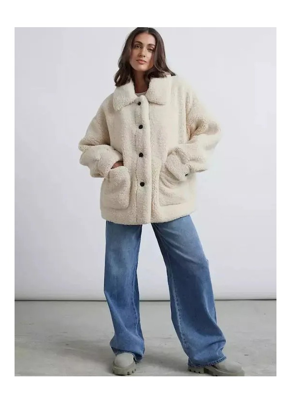 24COLOURS Beige Coat -90478