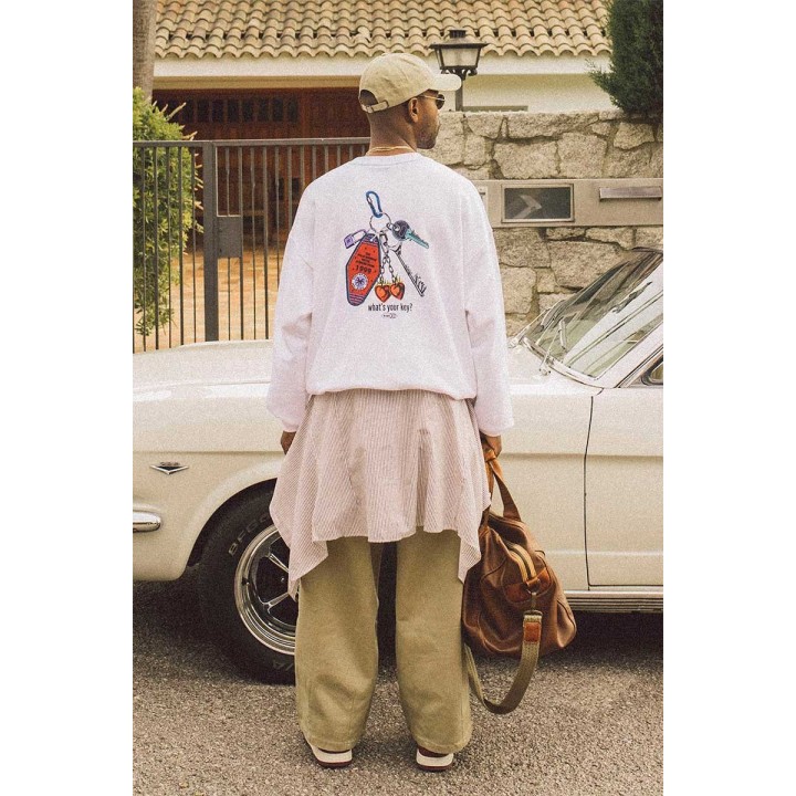 Kaotiko Crew Organic What/s Your Key Sweatshirt -AP024-01S-G002