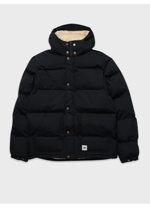 CATERPILLAR RIPSTOP BLACK PUFFER  JACKET - 6040098