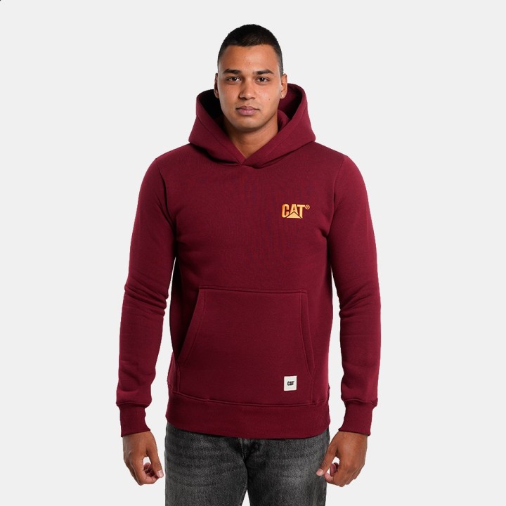 CATERPILLAR LOGO HOODIE MAROON -6050193