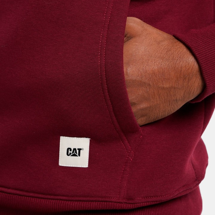 CATERPILLAR LOGO HOODIE MAROON -6050193