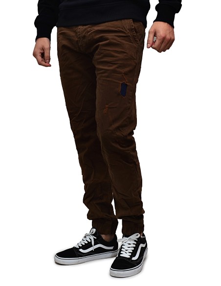 Τζιν Ανδρικό Back 2 Jeans Slim Fit B50 Καφέ