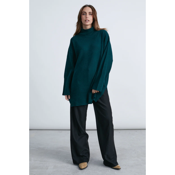 24 COLOURS Turtleneck Sweater Green - 41193b