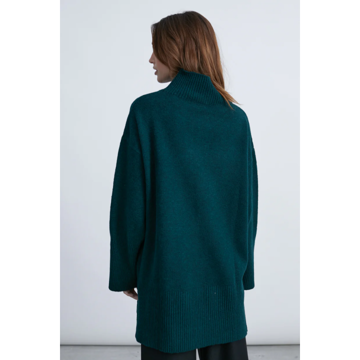 24 COLOURS Turtleneck Sweater Green - 41193b