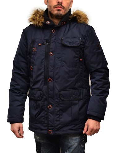 Inox Ανδρικό Μπουφάν Blue 16545