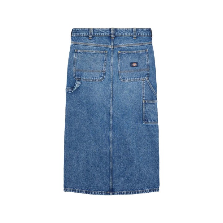 DICKIES SKIRT LONG DENIM CARPENTER W RINSED FADE - DK0A866SK211