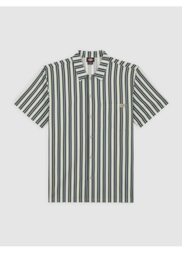 DICKIES  SHIRT MULTI STRIPE WORKSS ICEBERG GREEN- DK0A87G3K361