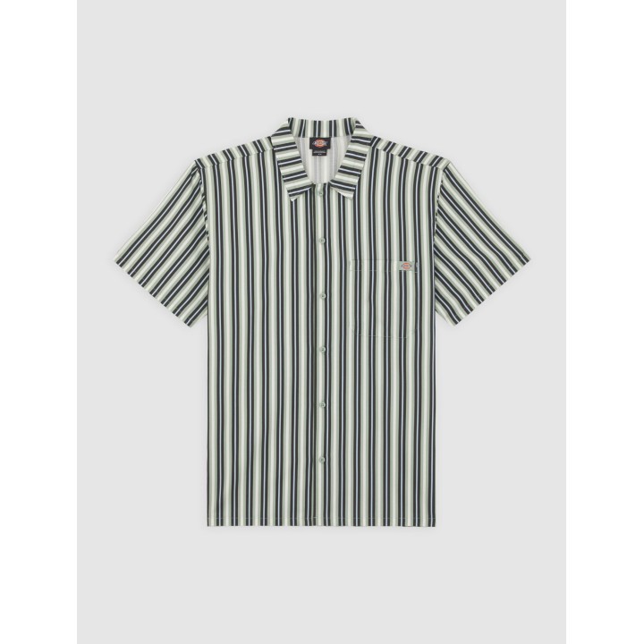 DICKIES  SHIRT MULTI STRIPE WORKSS ICEBERG GREEN- DK0A87G3K361