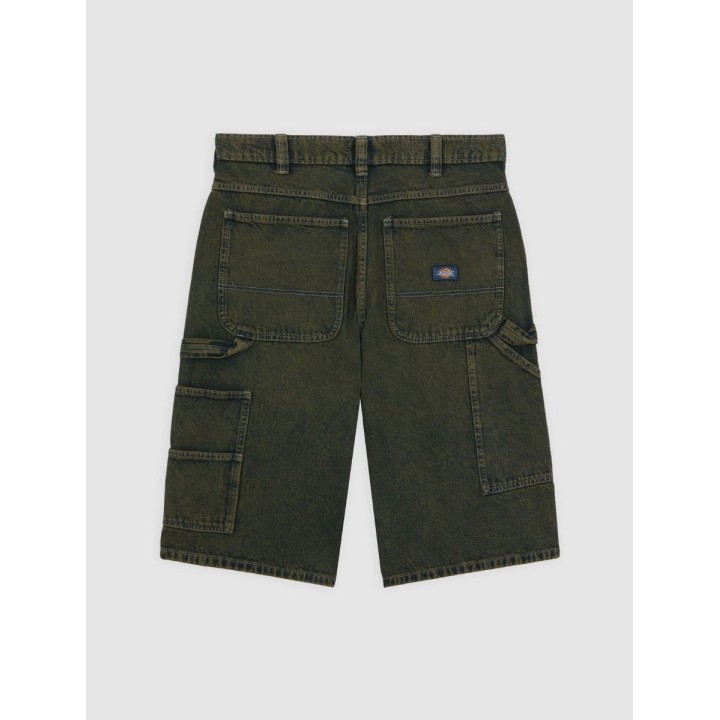 DICKIES SHORTS M LOOSE DENIM PAINTER GREEN TONE FADE - DK0A4ZASK571