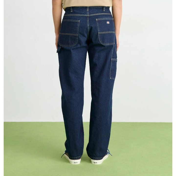 Dickie Denim Pants M Utility Relaxed Rinsed Indigo Blue - DK001993F131