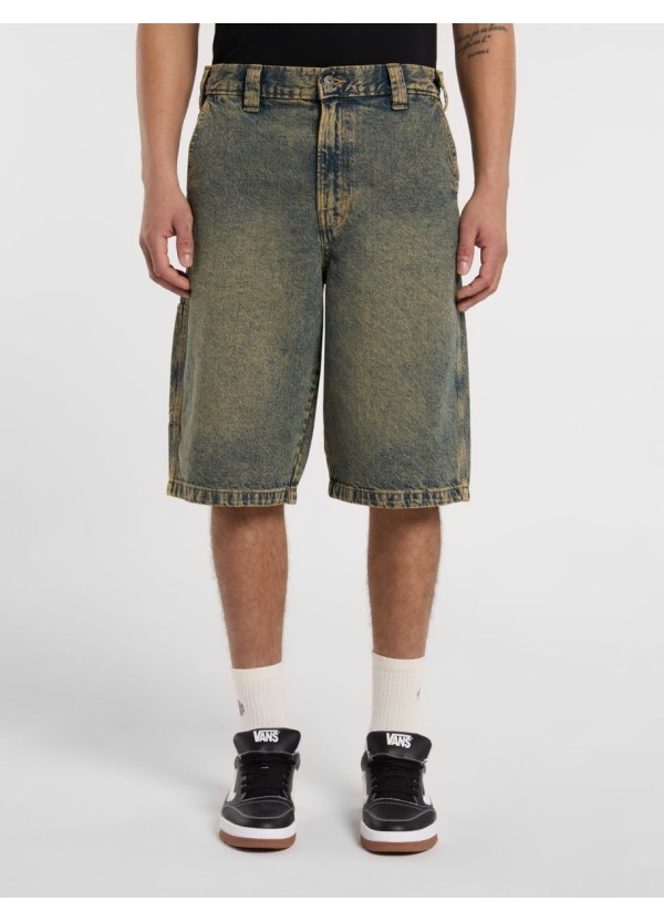 DICKIES SHORTS M MADISON YELLOW FADE INDIGO - DK0A4YSYK581
