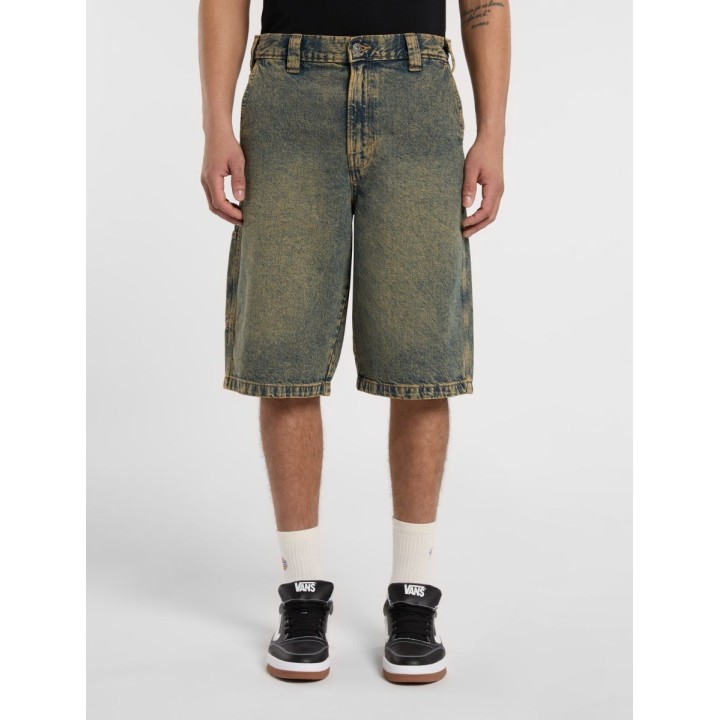 DICKIES SHORTS M MADISON YELLOW FADE INDIGO - DK0A4YSYK581