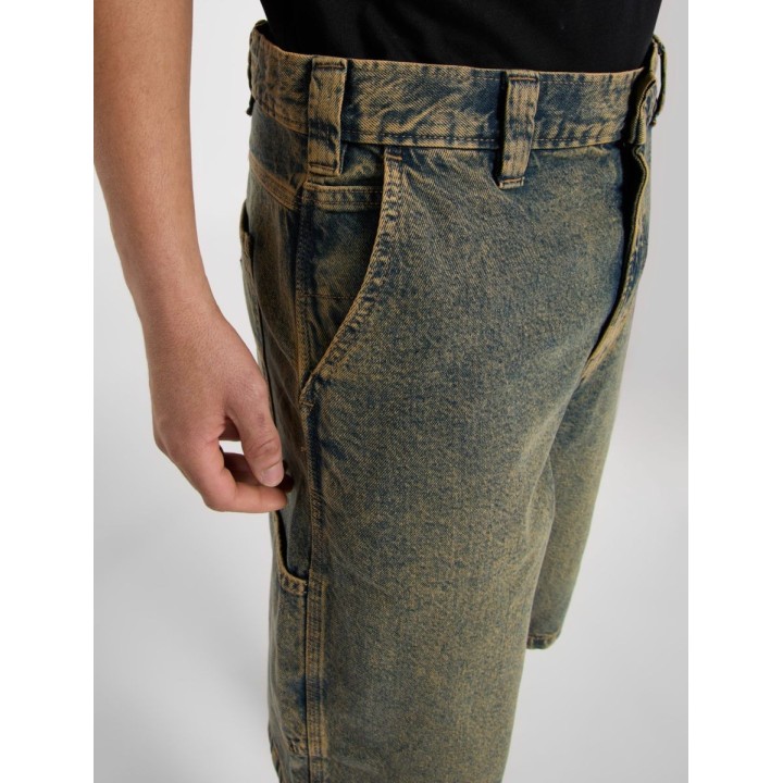DICKIES SHORTS M MADISON YELLOW FADE INDIGO - DK0A4YSYK581