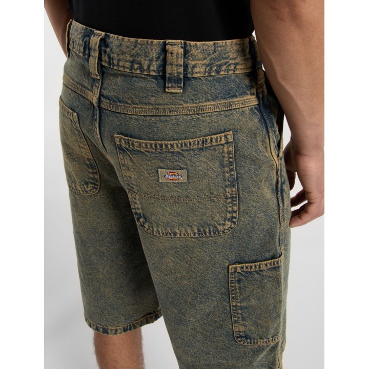 DICKIES SHORTS M MADISON YELLOW FADE INDIGO - DK0A4YSYK581
