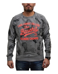 Basehit Mens Hoddy PR 84 Grey MF1618