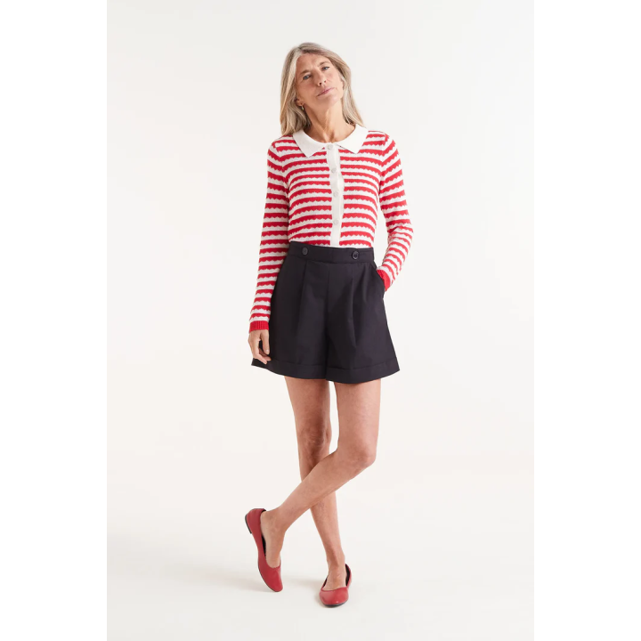 Compania Fantastica Black button shorts - 51C/43031