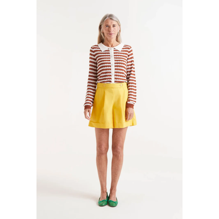 Compania Fantastica Yellow button shorts - 51C/43032