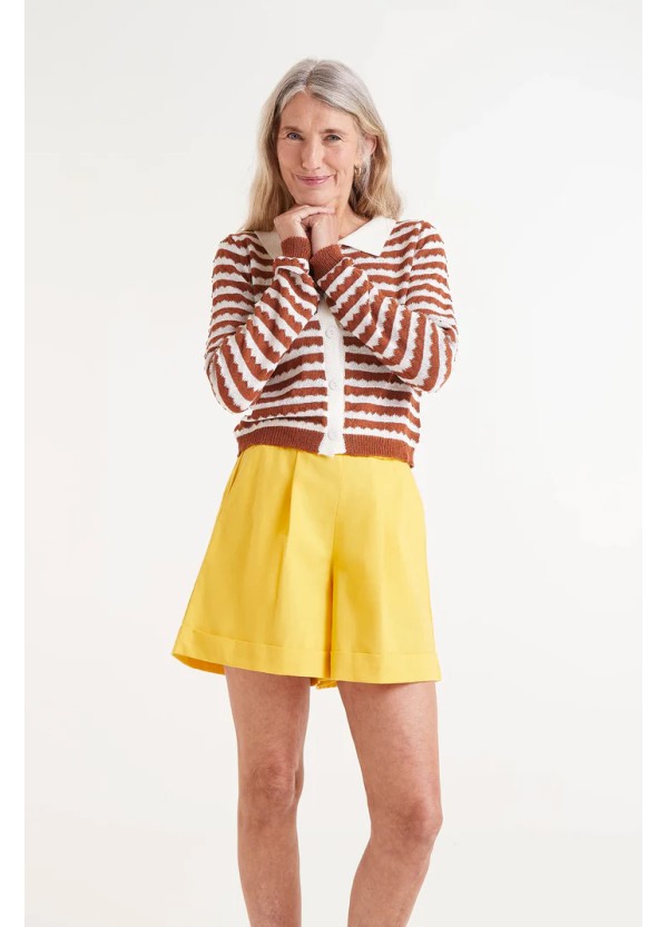 Compania Fantastica Yellow button shorts - 51C/43032