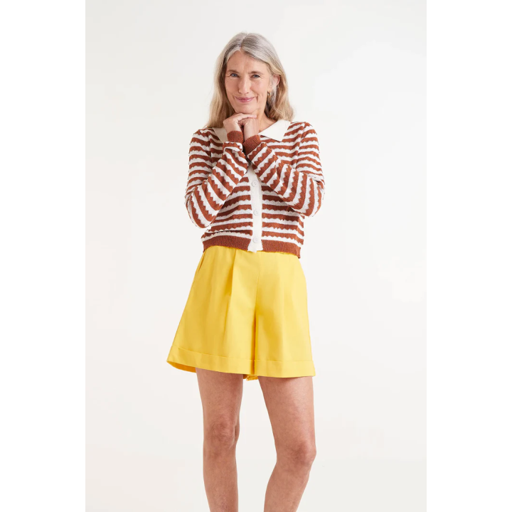 Compania Fantastica Yellow button shorts - 51C/43032