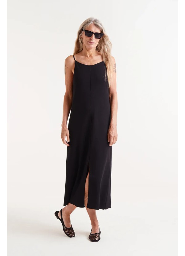 Compania Fantastica Black fine knit midi dress - 51C/10220