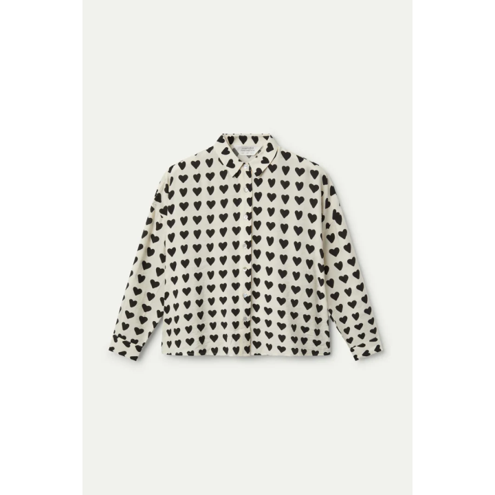 Compania Fantastica Flowy shirt with heart print - 51C/11029