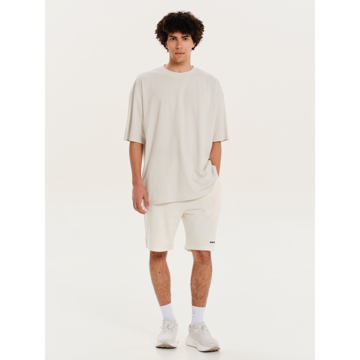 EMERSON Oversized Off-White T-Shirt - 241.EM33.100
