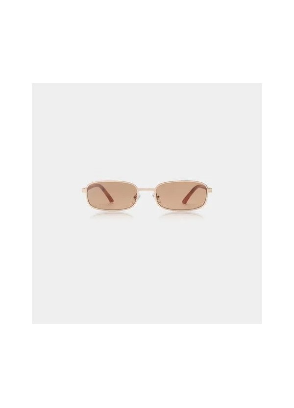 A.kjaerbede NOAH Gold Burnt Amber Sunglasses - KL2506-004
