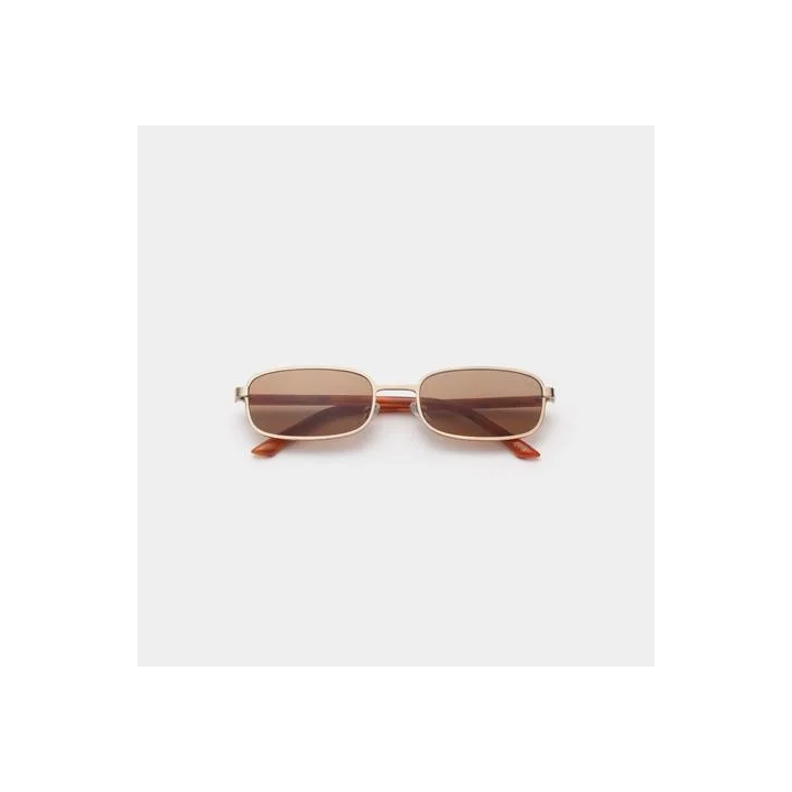 A.kjaerbede NOAH Gold Burnt Amber Sunglasses - KL2506-004