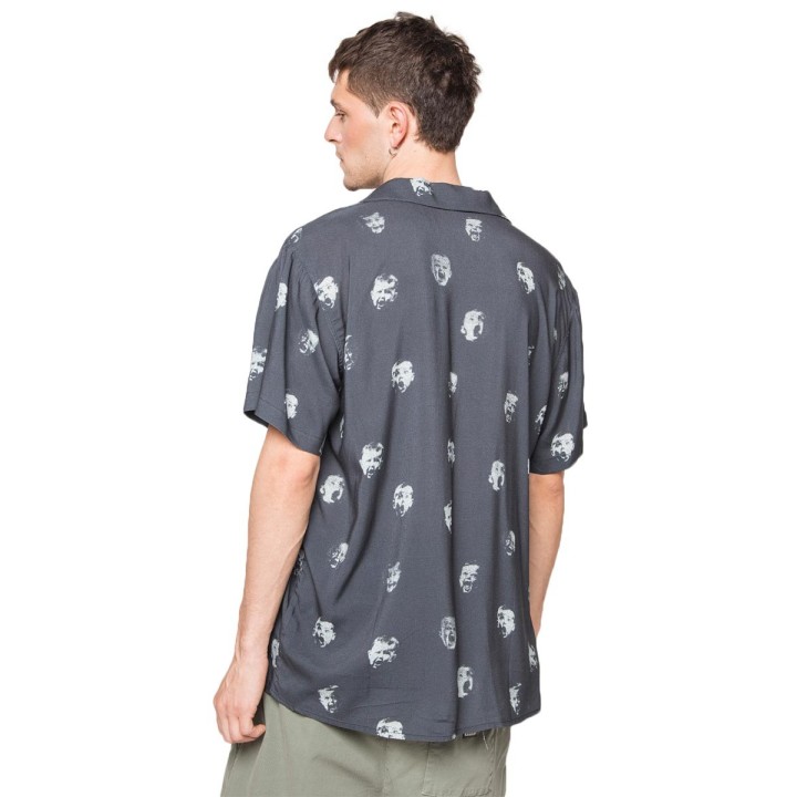 Kaotiko Shirt Camp Children's Print Dark Navy - AQ105-02-190