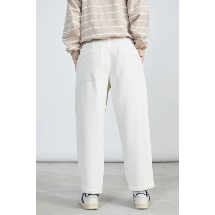 24 Colours Ecru Cotton Pants -25S-60874