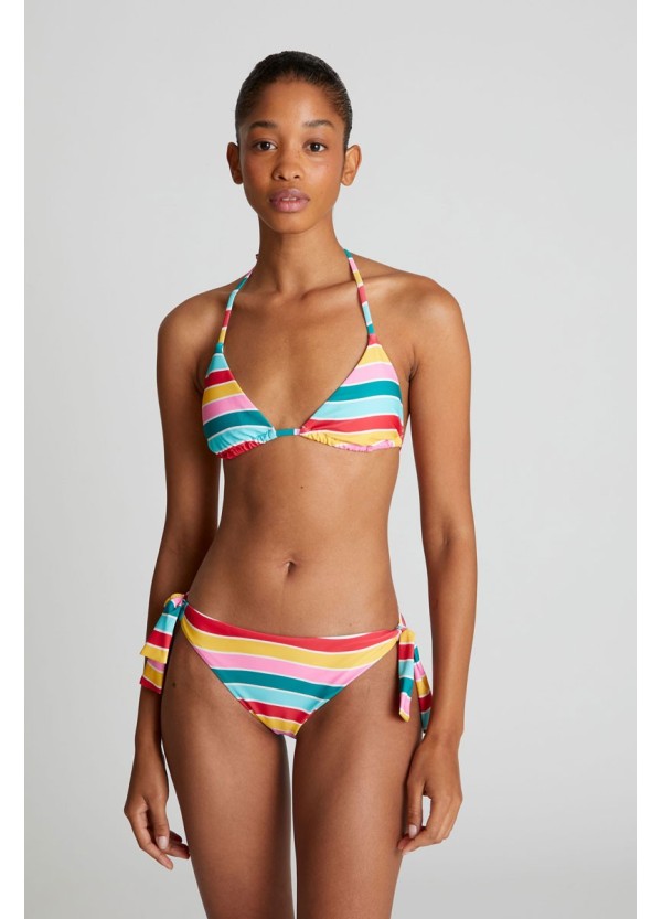 Compania Fantastica Colour Wave Printed Triangle Bikini Top - 52C/13919