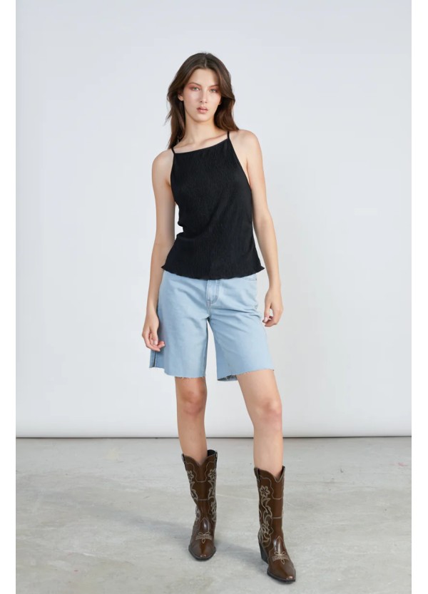 24 Colours Shorts Blue Denim - 25S-80383