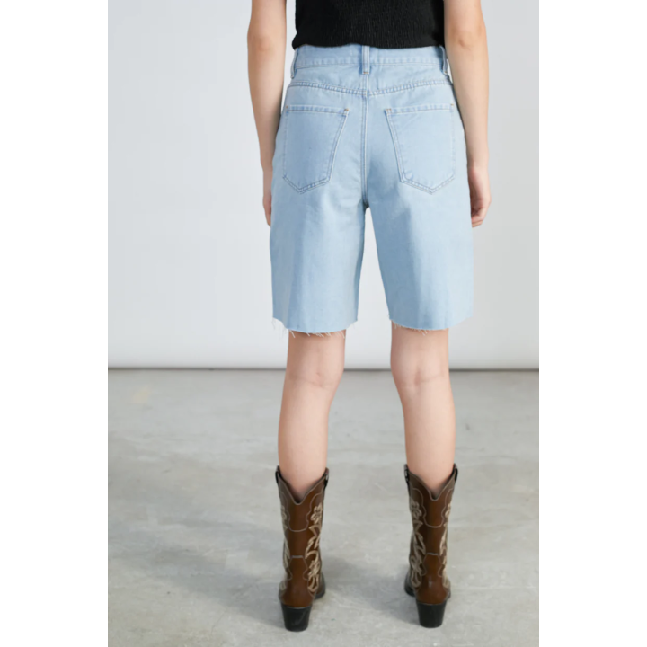 24 Colours Shorts Blue Denim - 25S-80383