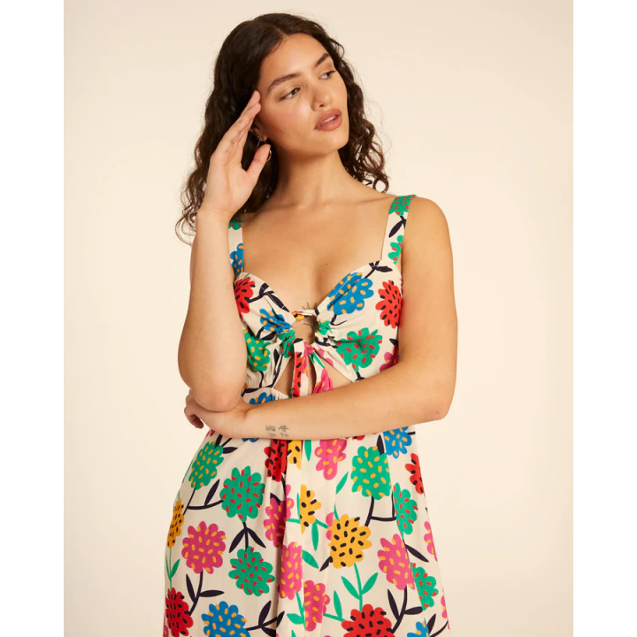 PEPALOVERS LONG KNOTTED FLOWER DRESS - 111351