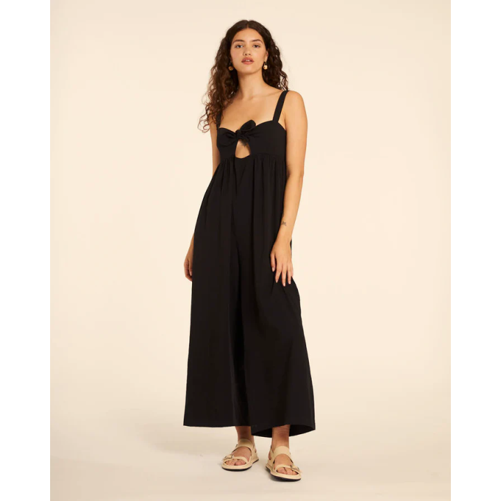 PEPALOVERS BLACK KNOTTED JUMPSUIT - 111426