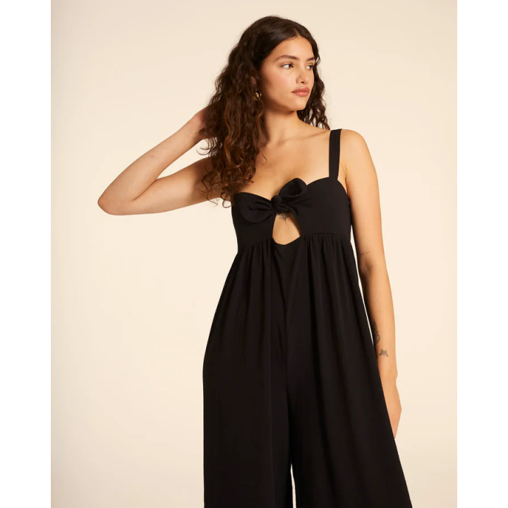 PEPALOVERS BLACK KNOTTED JUMPSUIT - 111426