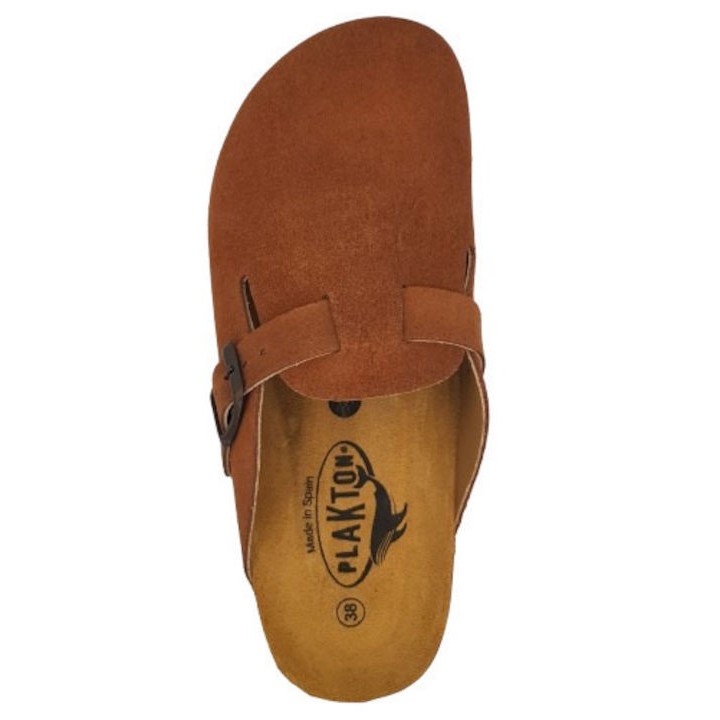 Plakton AFELPADO Cuero 294-X Suede Clogs - 181539-Cuero