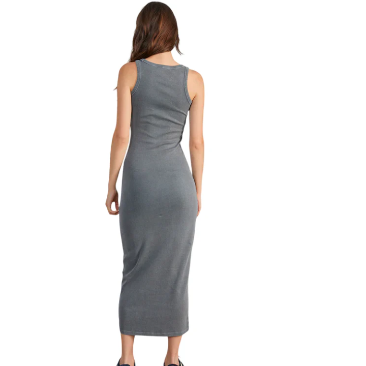 24 Colours Dress Long Ribbed Dress - 21178a