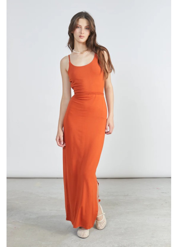 24 Colours Dress Orange - 25S-21186a