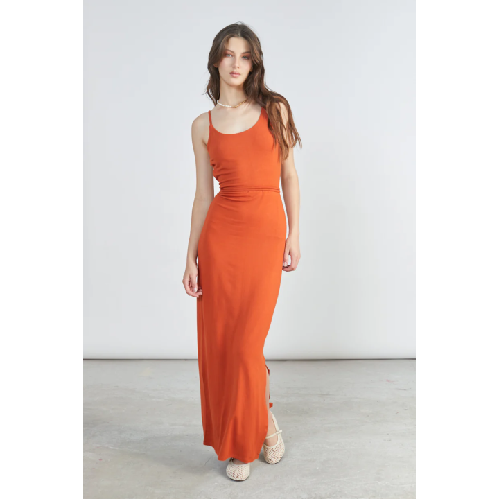 24 Colours Dress Orange - 25S-21186a