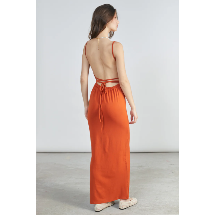 24 Colours Dress Orange - 25S-21186a