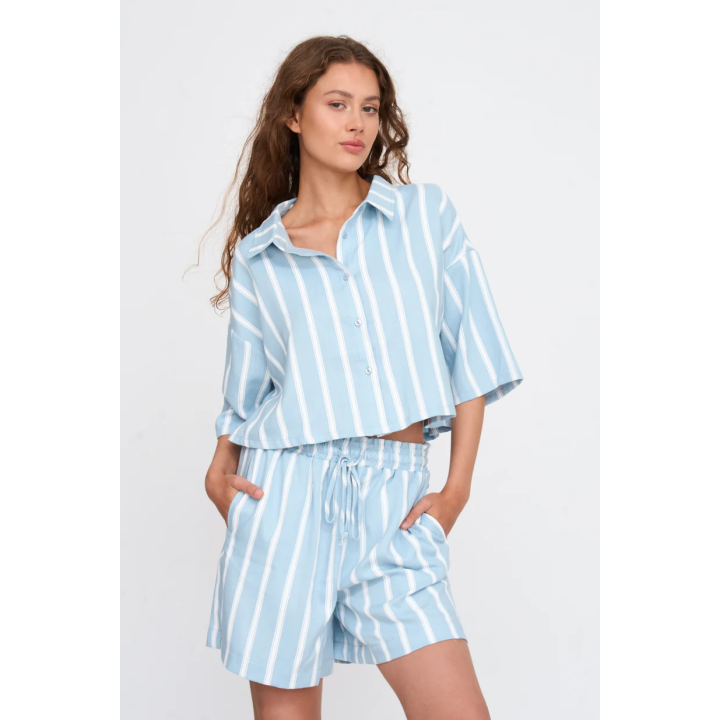 24 Colours Blouse Striped - 30480a