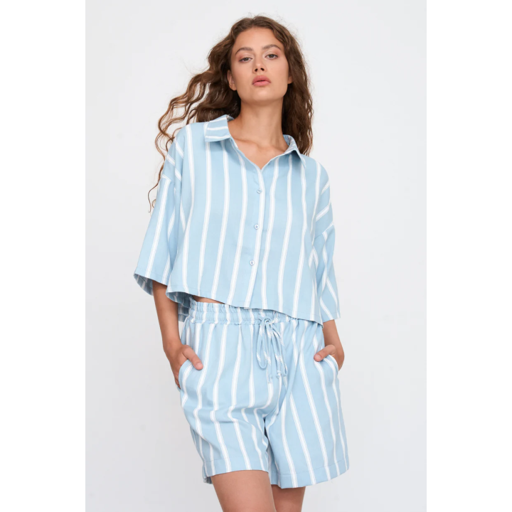 24 Colours Blouse Striped - 30480a
