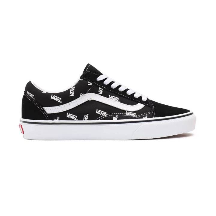Vans Old Skool Shoes Black/True White Monogram - VN0A3WKTQW7