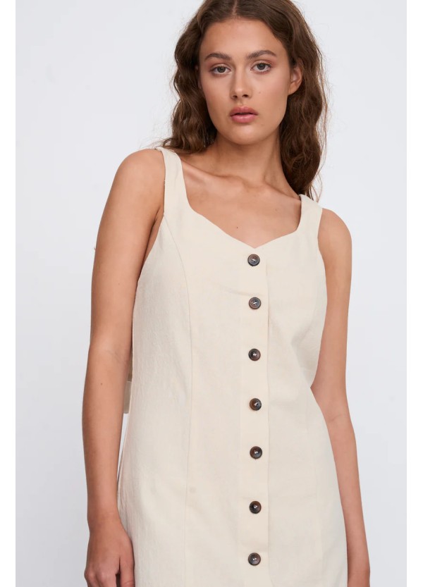 24 Colours Dress Beige - 21203b
