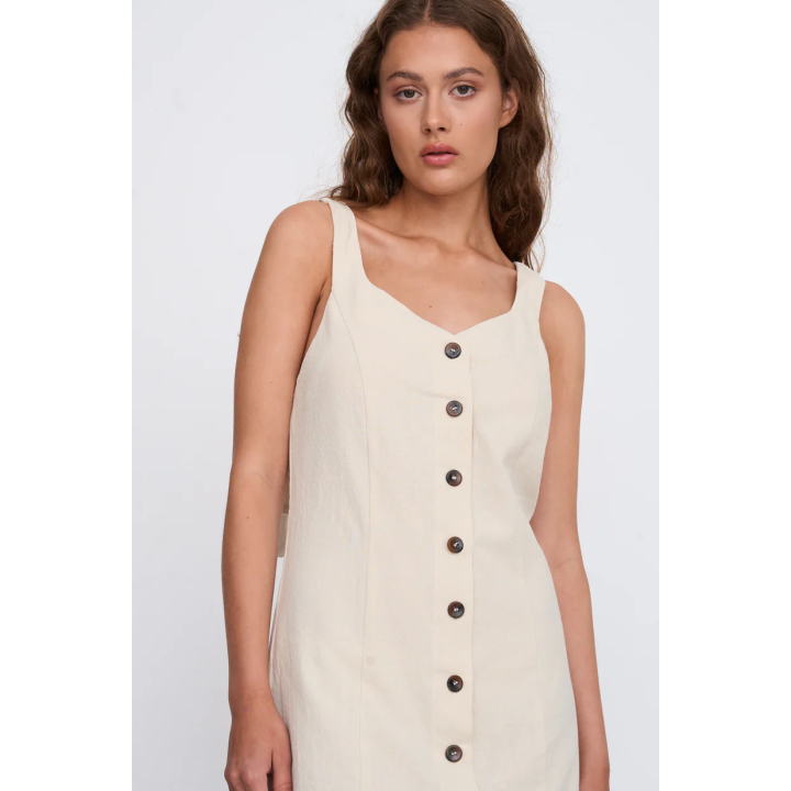 24 Colours Dress Beige - 21203b