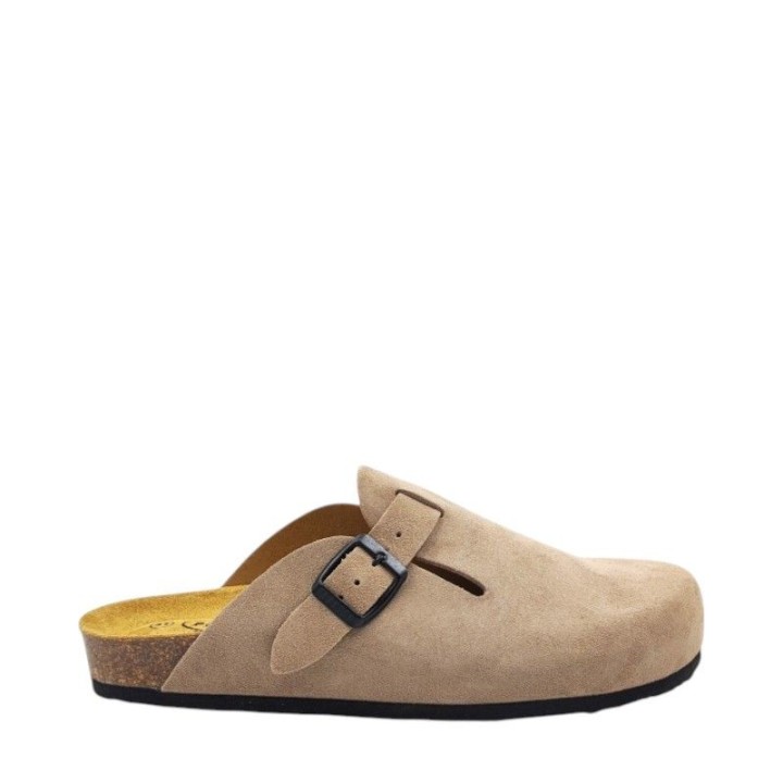 Plakton AFELPADO Piedra 304 Sa Suede Clogs - 171539-Piedra
