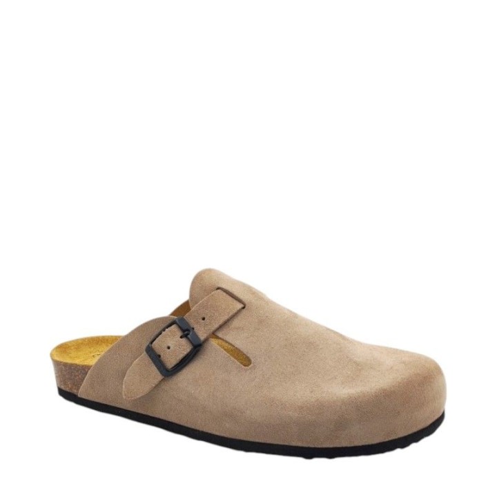 Plakton AFELPADO Piedra 304 Sa Suede Clogs - 171539-Piedra